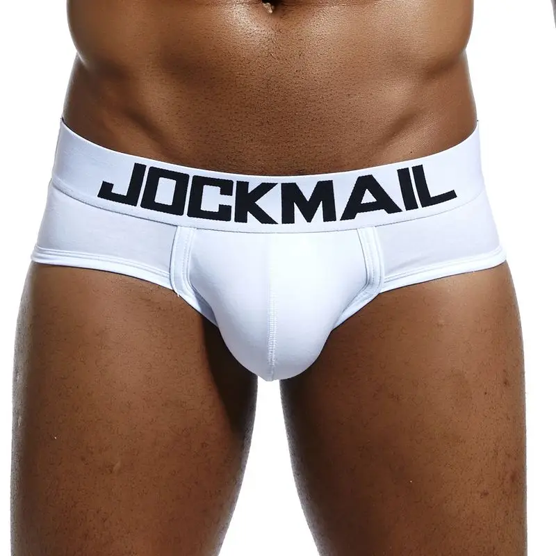 Мужское нижнее белье jockmail дышащие хлопковые трусы с низкой талией и карманом для