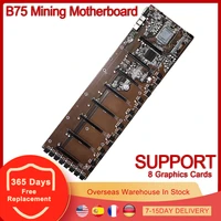 btc b75 mining motherboard 8 pcie x16 pci e 16x lga 1155 ddr3 sata3 0 usb3 0 support 8 graphics card for bitcoin eth gpu miner