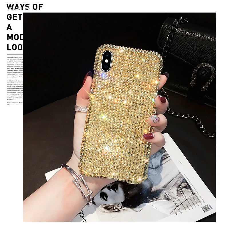 Модный Цветной Алмазный Роскошный Стразы чехол для iPhone 5S 6 6S 7 8 Plus X XS XR 11 Pro XS Max чехол Блестящий женский чехол