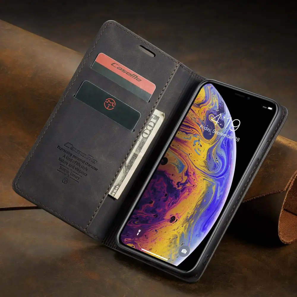 EGECD ретро PU кожаный чехол для iphone X 6 6s 7 8 Plus XS SE мульти держатели карт телефонные