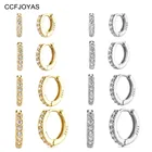 Женские серьги-кольца из серебра 925 пробы, 56789 мм