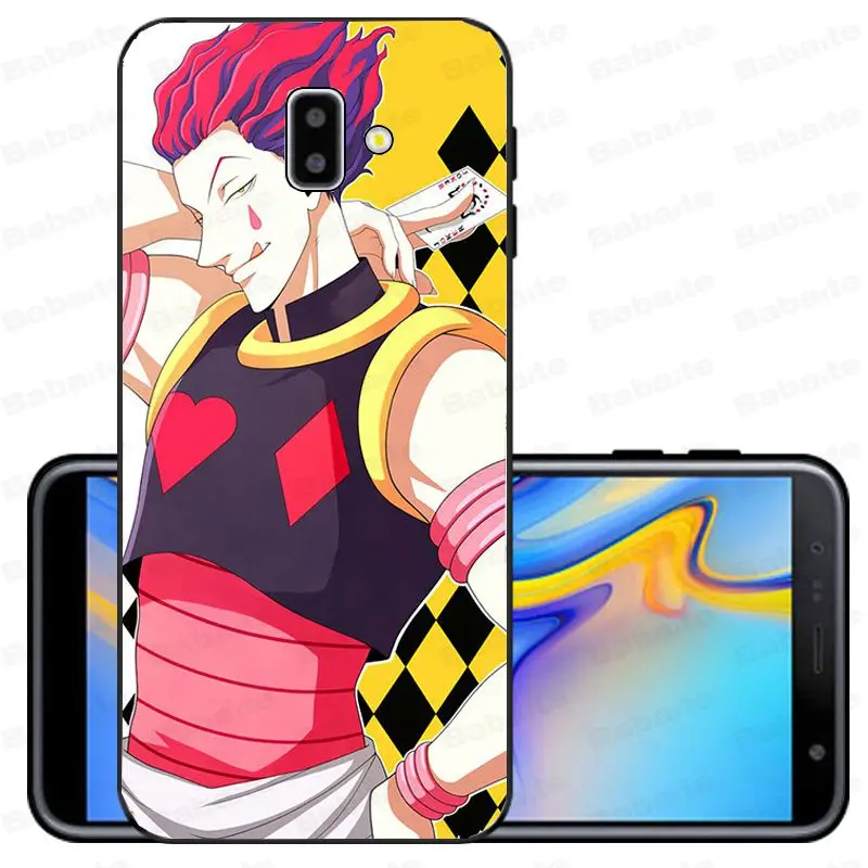 Мягкий силиконовый чехол Hisoka Hunter из ТПУ для мобильных телефонов samsung Galaxy j6 plus A6 A8 A9