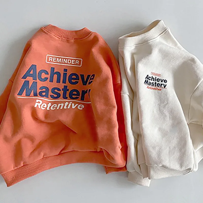 Milangel-ropa con estampado para ni&ntilde;os, Jersey informal de manga larga con cuello redondo, novedad de Primavera de 2022-0