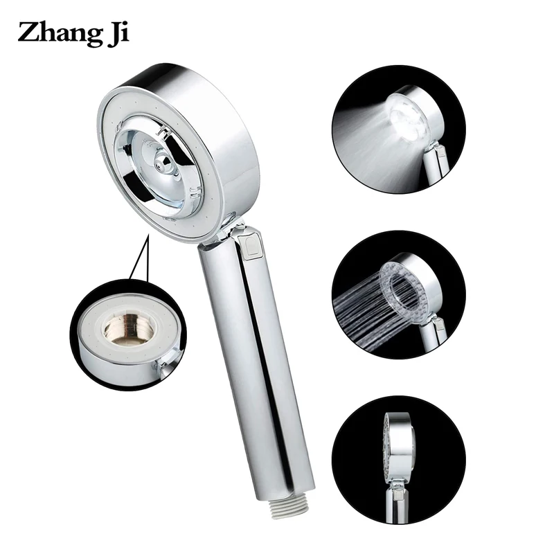 

Zhangji Double-sided High Pressure Showerhead Rain and Spray Mode Detachable Shower Sprayer Nozzle with Container for Shower Gel