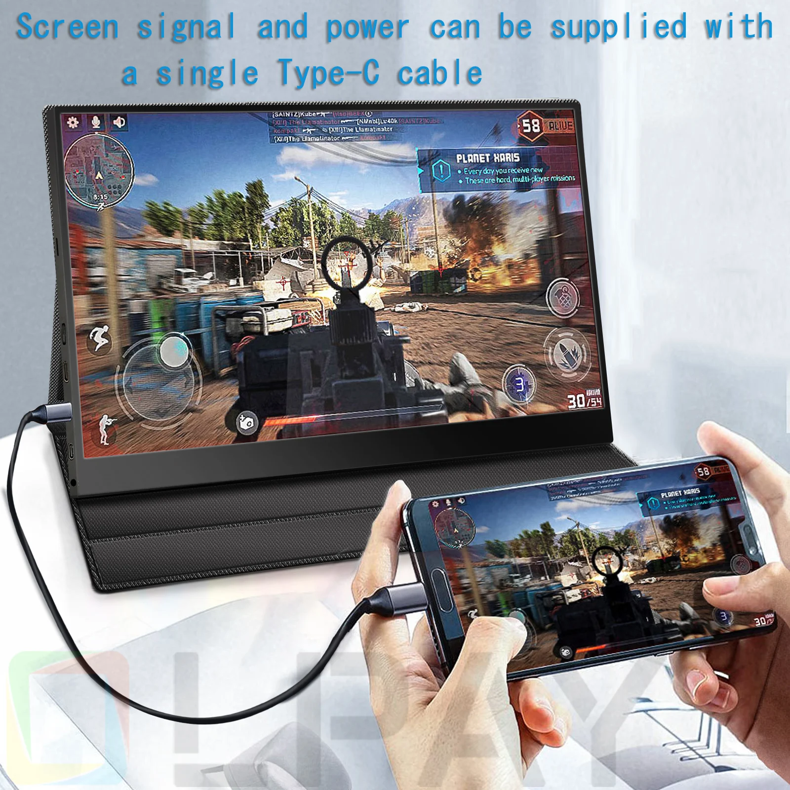 17 3inch 2k portable monitor 2560x1440 100 srgb ips screen laptop monitor usb c hdmi gaming computer display for pc mac phone free global shipping