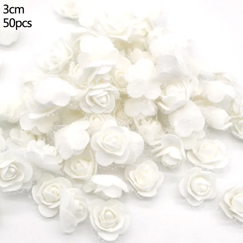 F22-50pcs white Белый гибридный цветок вишня тычинки ягоды ручной работы искусственный цветок DIY ВЕНОК для украшения торта/ремесла/нейлон цветок DIY подарок - Цвет: F22-50pcs white