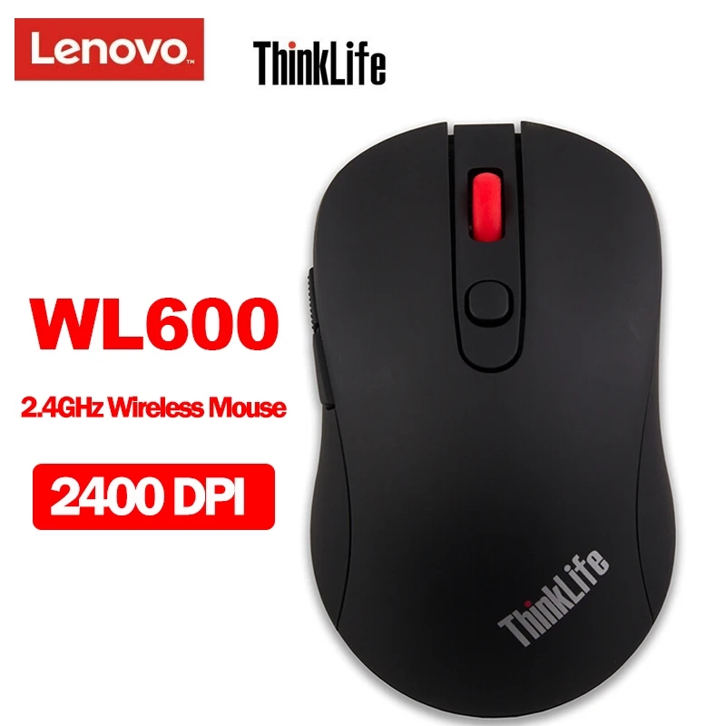 Беспроводная мышь Lenovo Thinklife WL600 2400 точек/дюйм текстурная поверхность с функцией