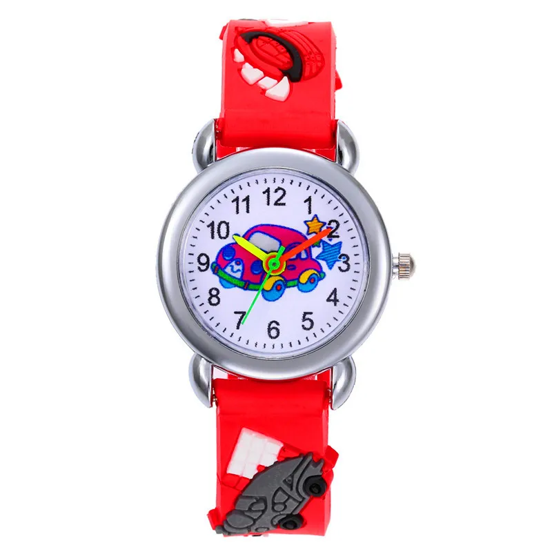 Часы Детские кварцевые с мультяшными машинами детские наручные часы для