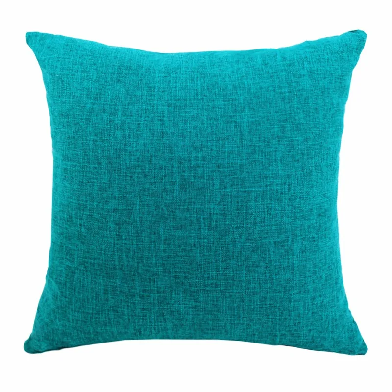 

Faux Linen Throw Pillow Cover Home Decorative for Sofa Waist Pillowcase Cafe Modern Solid Color Cushion Cover Square Solid Color