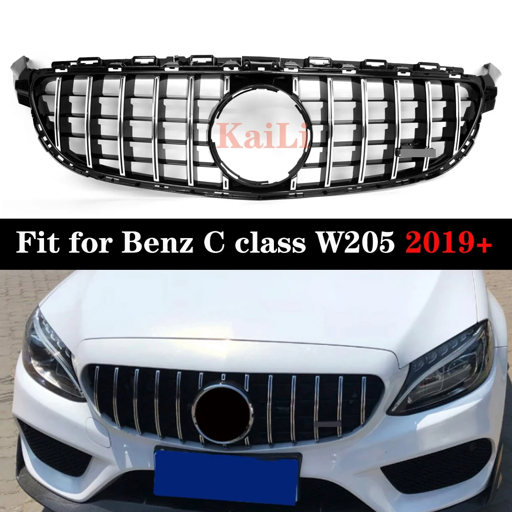 Для Mercedes benz C Class W205 Sport Edition Решетка переднего бампера C180 C260 C300 2019 +|Гоночные