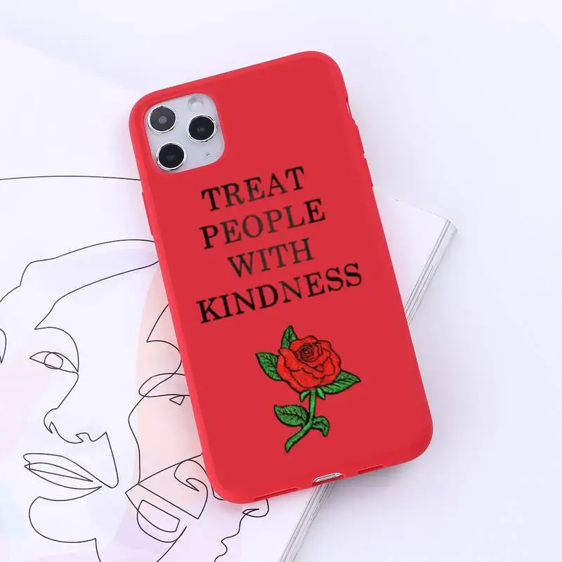 

Harry Styles text slogan Phone Case Red Candy Color for iPhone 6 7 8 11 12 s mini pro X XS XR MAX Plus