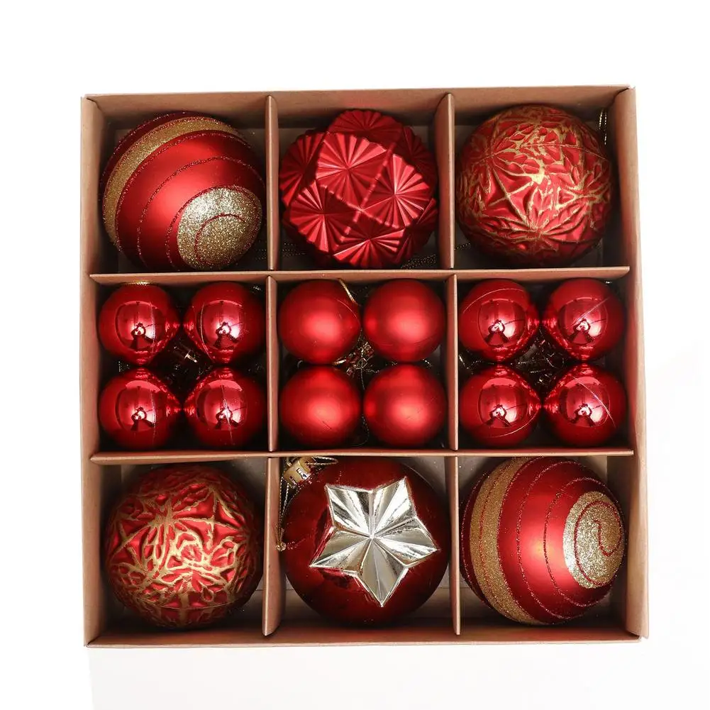 

30 Pcs Christmas Tree Hanging Baubles Decoration Delicate Christmas Christmas Decorations For Home Shop Window Display Or Party