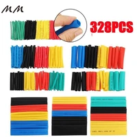 328pcs polyolefin insulation heat shrink tubing diy connector repair tube wire assortment shrinkable tube waterproof pipe sleeve