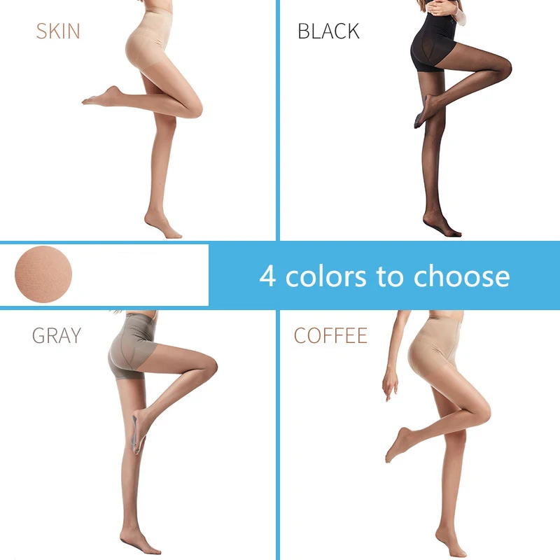 Женские нейлоновые чулки прозрачные колготки безопасные штаны размера плюс