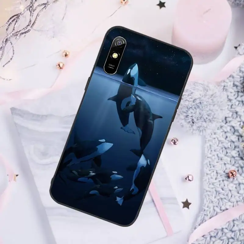 

Killer Whale Orca Phone Case For Xiaomi Redmi note 7 8 9 pro 8T 9A 9S Mi Note 10 Lite pro