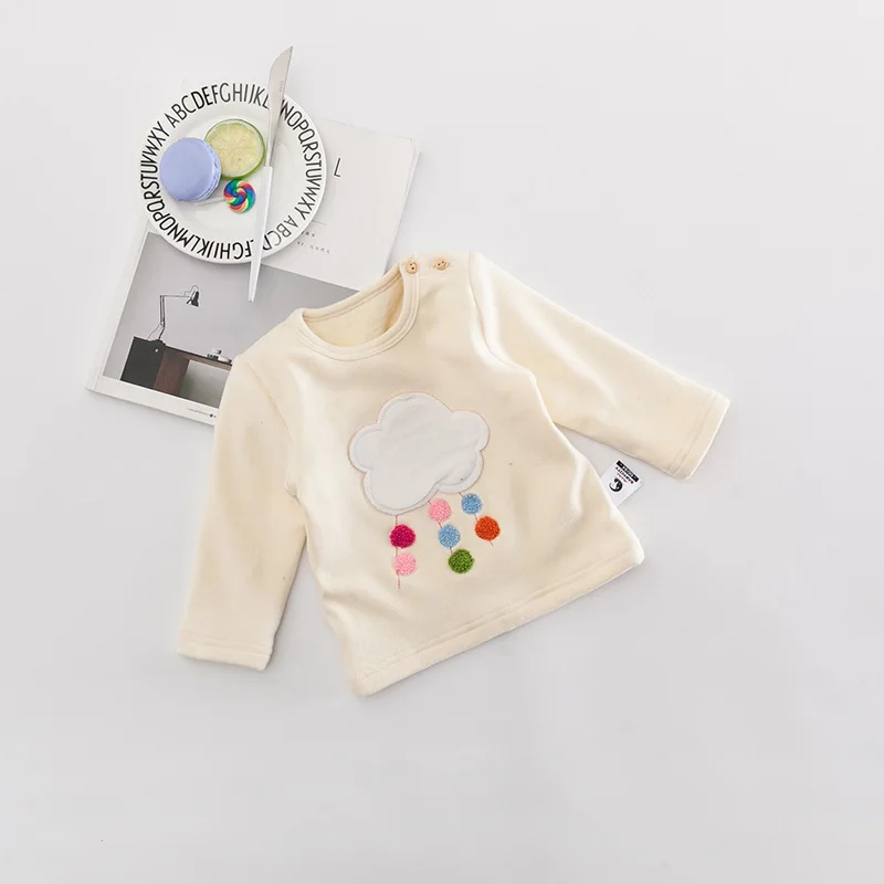 Осенне зимние детские толстовки с капюшоном для маленьких девочек длинными