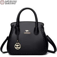 women fashion bucket shoulder bag 2022 ladies designer lychee pattern diagonal handbag large capacity high quality casual wallet