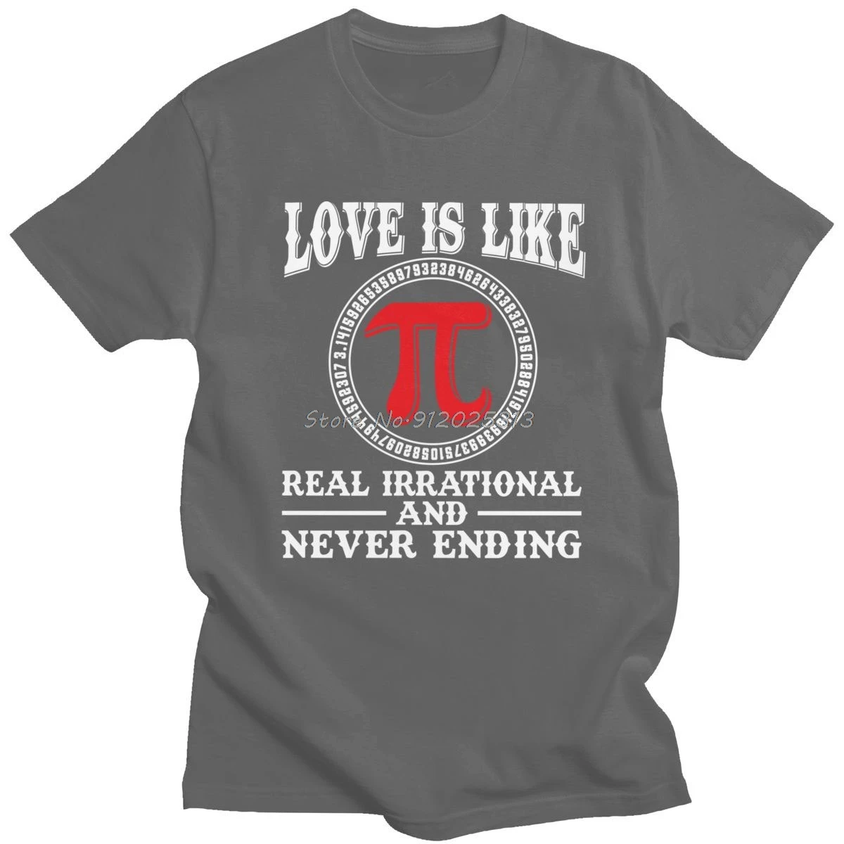 Футболка мужская с надписью Love Is Real Раздраженная и никогда не завершив день ИПИ