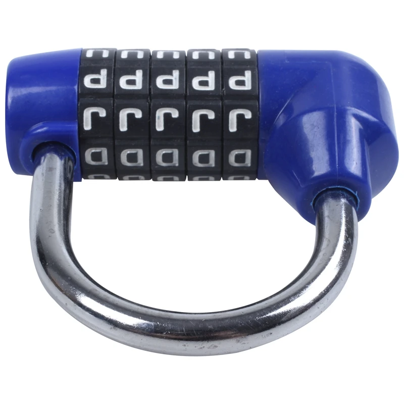 Комбинированный чемодан с паролем 5 букв синий|Замки| |