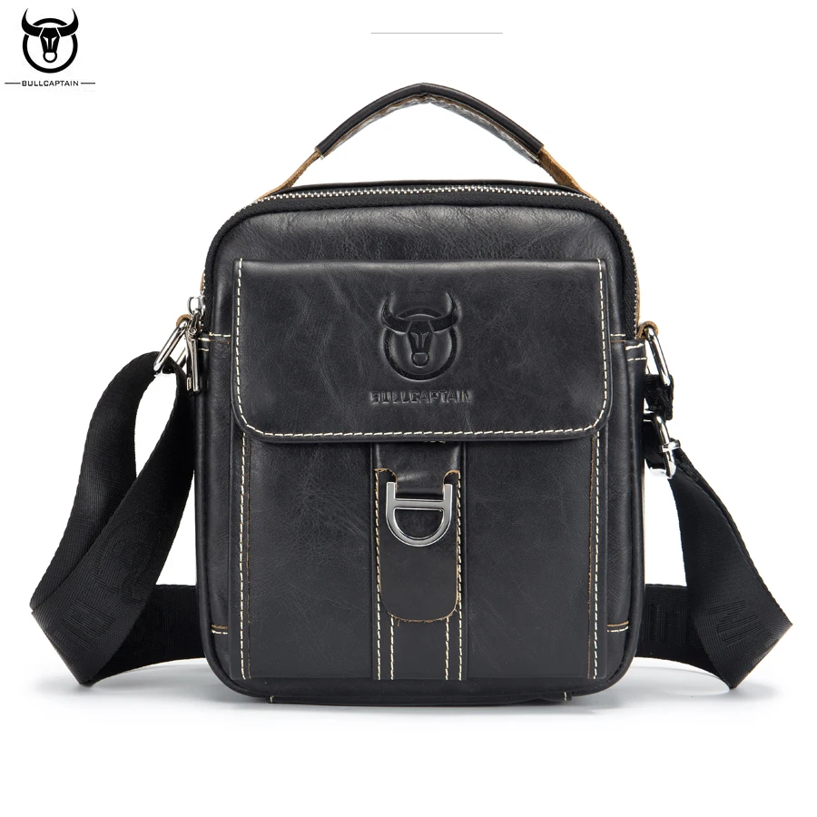 Мужская сумка через плечо BULL CAPTAIN из натуральной кожи повседневная воловьей кожи|