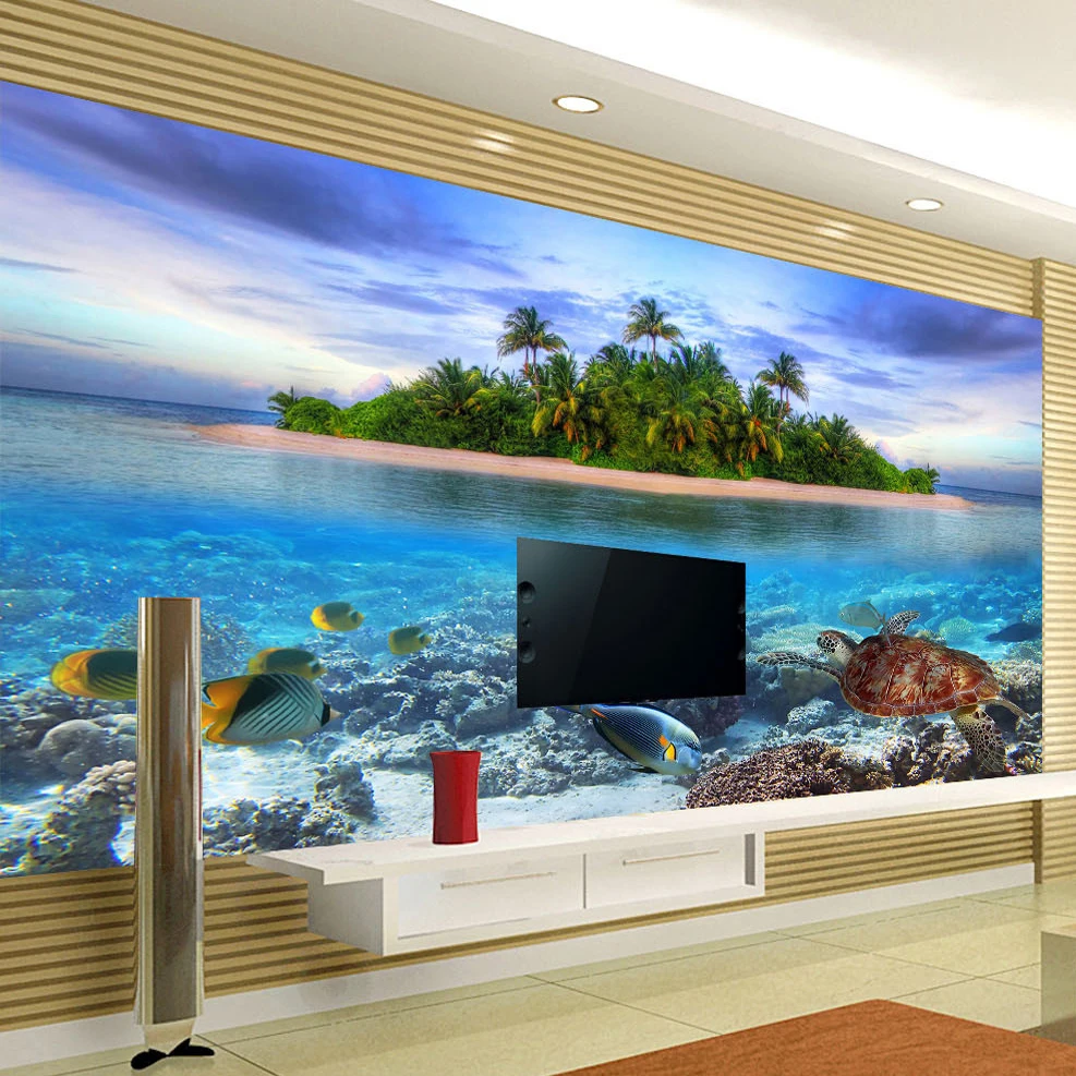 3D фотообои Walpaper морской пейзаж нетканый фон для гостиной ТВ спальни |