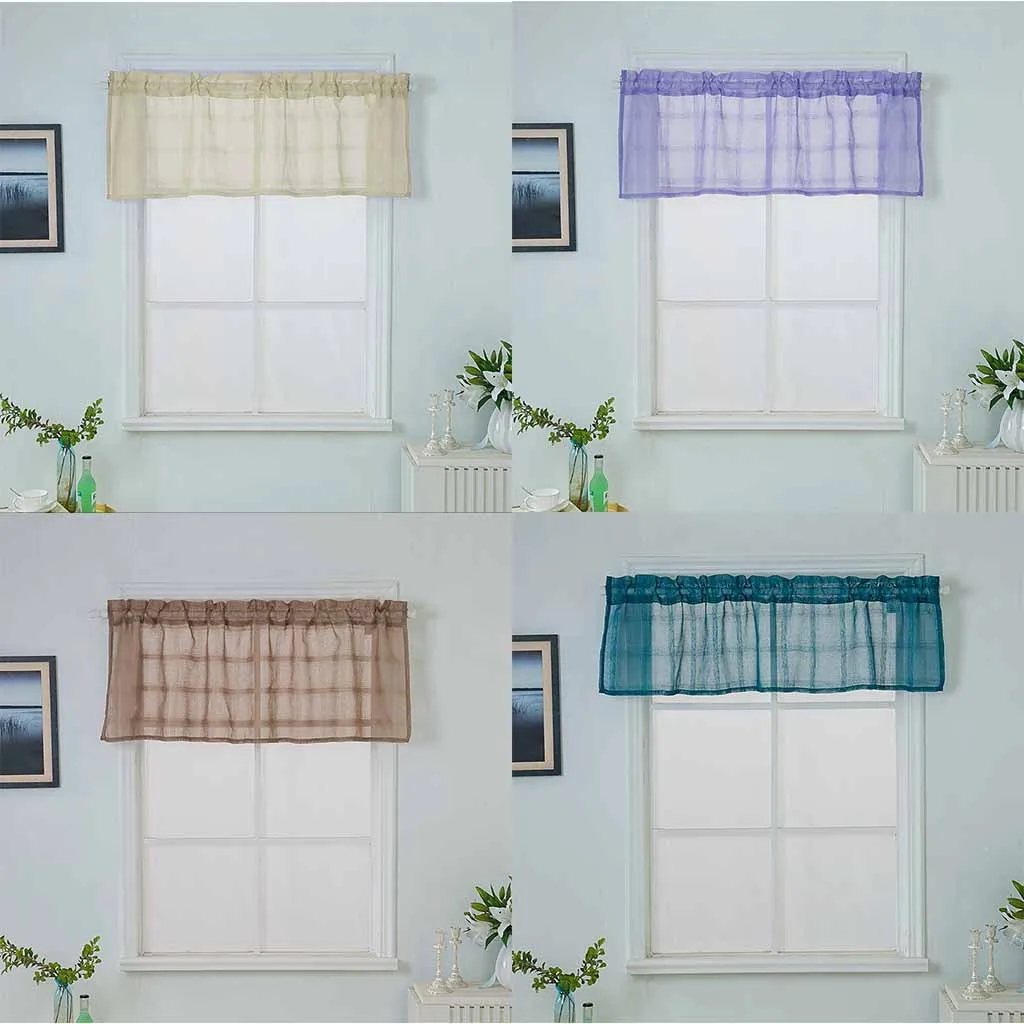 Балдахин занавески Экстра широкие и короткие для обработки окон кухни гостиной