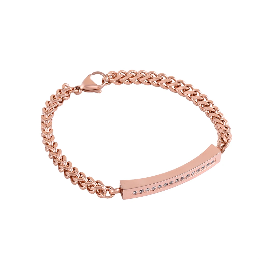 Браслет для пояса из нержавеющей стали 316L с инкрустацией стразами|bracelets for|stainless