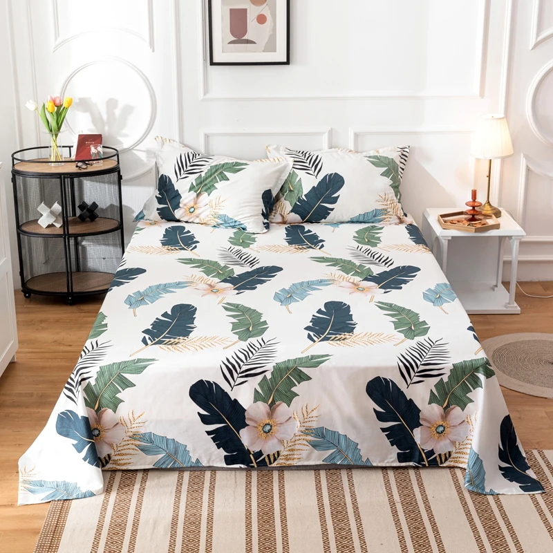 

Bedding Single Double Queen Bed Sheet Couple Bed Cover Simple Four Seasons Universal Bedding For Family Queen King 150