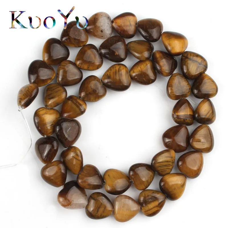Yellow Tiger eye 10X10 мм Сердце Любви кварцевые Нефы кристалл тигровый глаз каменные бусины россыпью спейсер натуральный камень бисера для самостоятельного изготовления ювелирных изделий Браслеты - Цвет: Yellow Tiger eye