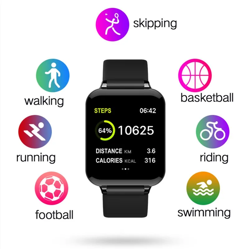 Умные часы B57 bluetooth электронные умные для android женщин мужчин детей gps ЭКГ крови iphone