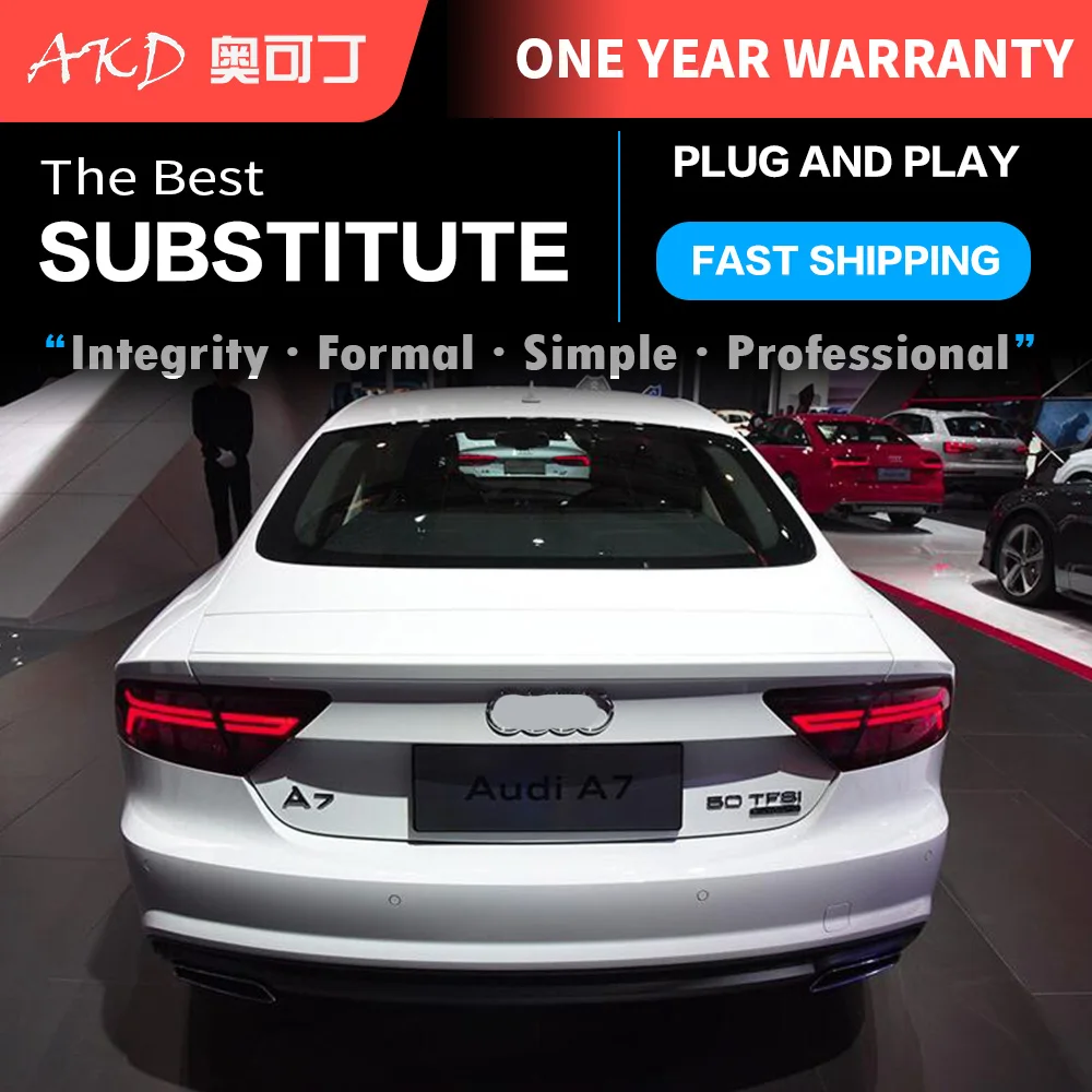 АКД автомобильного тюнинга хвост светильник s для Audi A7 2011 2018 светодиодный DRL бег