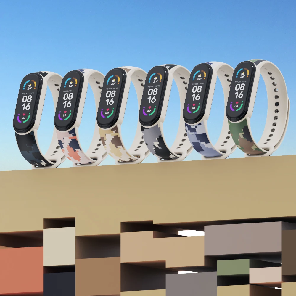 Ремешок для Xiaomi Mi Band 6 5 4 3 сменный Браслет Correa