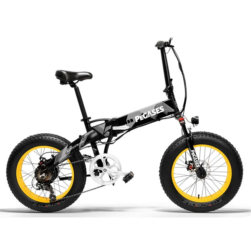 Verkauf Elektrische Fahrrad PEGASES A3 48V 1000W 14,5 AH Samsung Lithium-Batterie Speichen Rad Fett Reifen Ebike 7 Geschwindigkeiten Faltbare