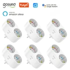 Gosund Tuya Wi-Fi двойная розетка выключатель Smart Plug Gosundприложение Smart LifeTUYA дистанционного синхронизации голосового Управление работает с Alexa Google Home