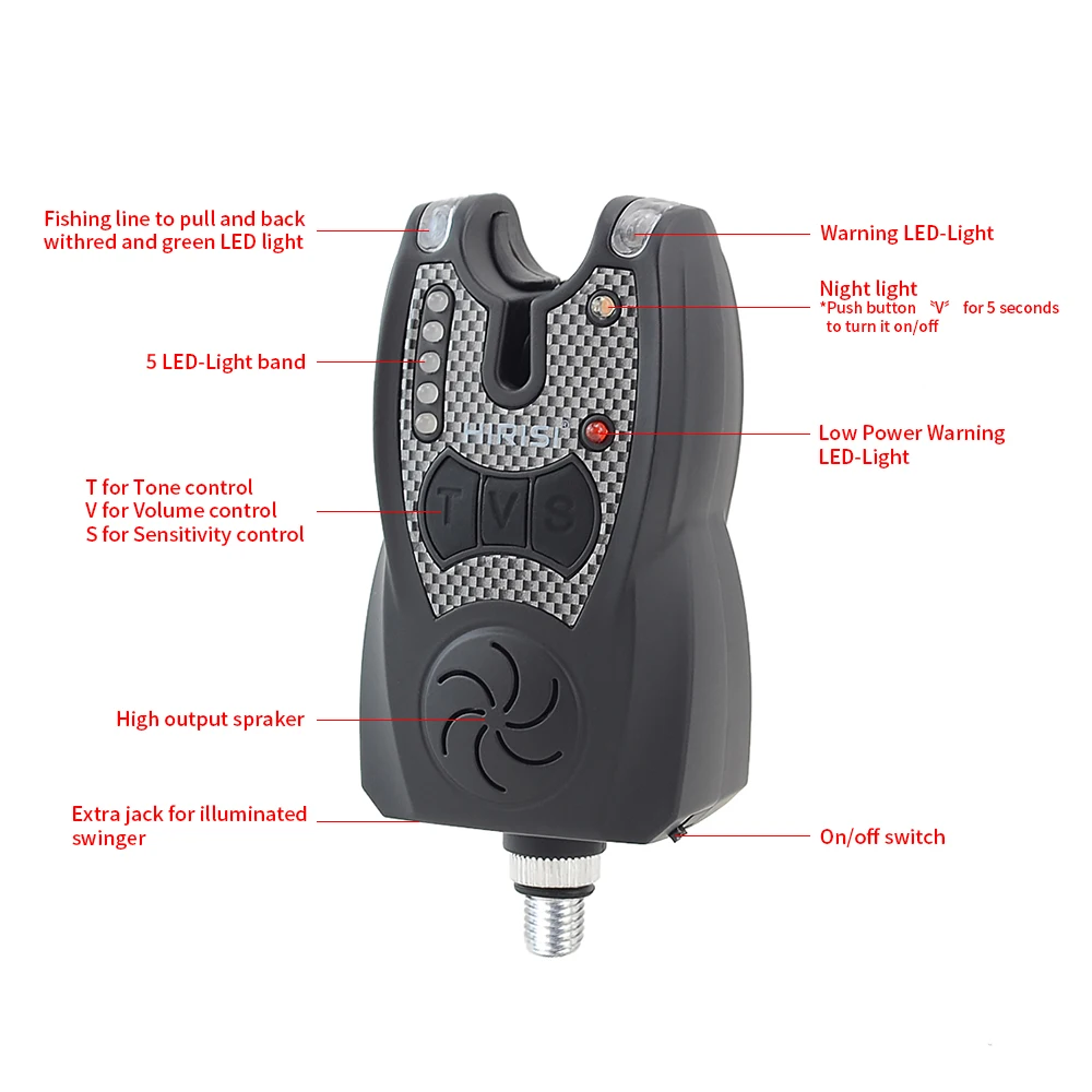 Светодиодный сигнализатор для ловли карпа водонепроницаемый Регулируемый тон