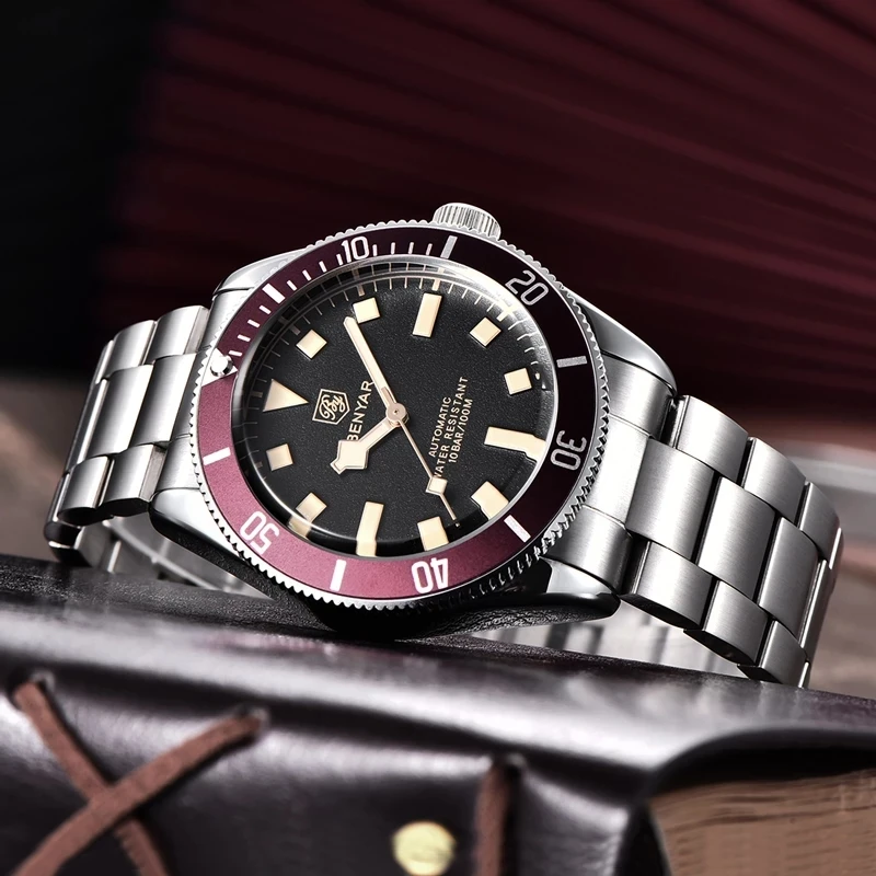 2022 BENYAR Men's Watches Top Brand Luxury Mechanical Watch Men 100M Waterproof Sport Watch Stainless Steel relogio masculino enlarge