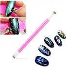 Магнитная палочка для украшения ногтей кошачий глаз магнит для Полимеризации Гель-лака 3D линии газа эффект Магнитный съемник для жестких бирок для электронного отслеживания товара, инструменты для резьбы по дереву для гелевого Лаки инструменты