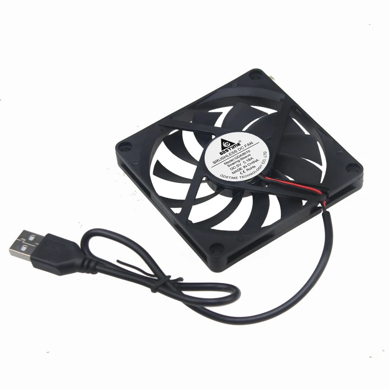 100 шт. в партии Gdstime 8010 80 мм x 10 8 см DC 5 USB бесщеточный кулер для процессора ПК