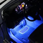 Светодиодсветодиодный лента RGB для салона автомобиля, Декоративный Напольный светсветильник льник для Subaru Forester Outback Legacy Impreza XV BRZ