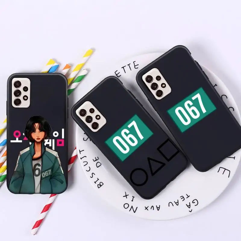

squid game Phone Case For Xiaomi Mi Redmi Note 7 8 9 pro 8T 9T 9S 9A 10 Lite pro