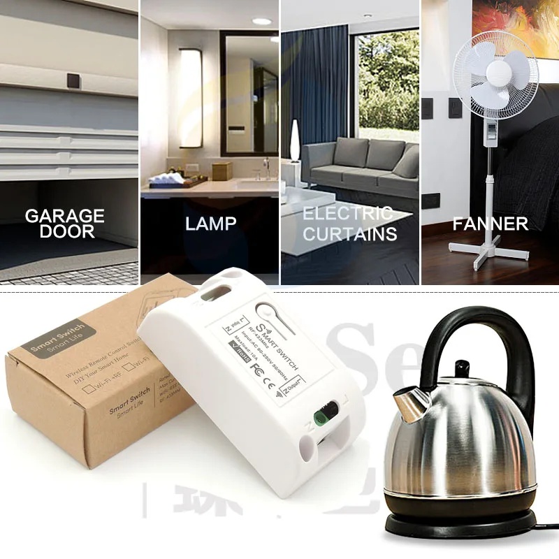 DieSe Universal Wireless Remote Control 433Mhz AC 90~220V 10A 1CH Relay Receiver Module and Fobs For LED Light Lamp | Электроника