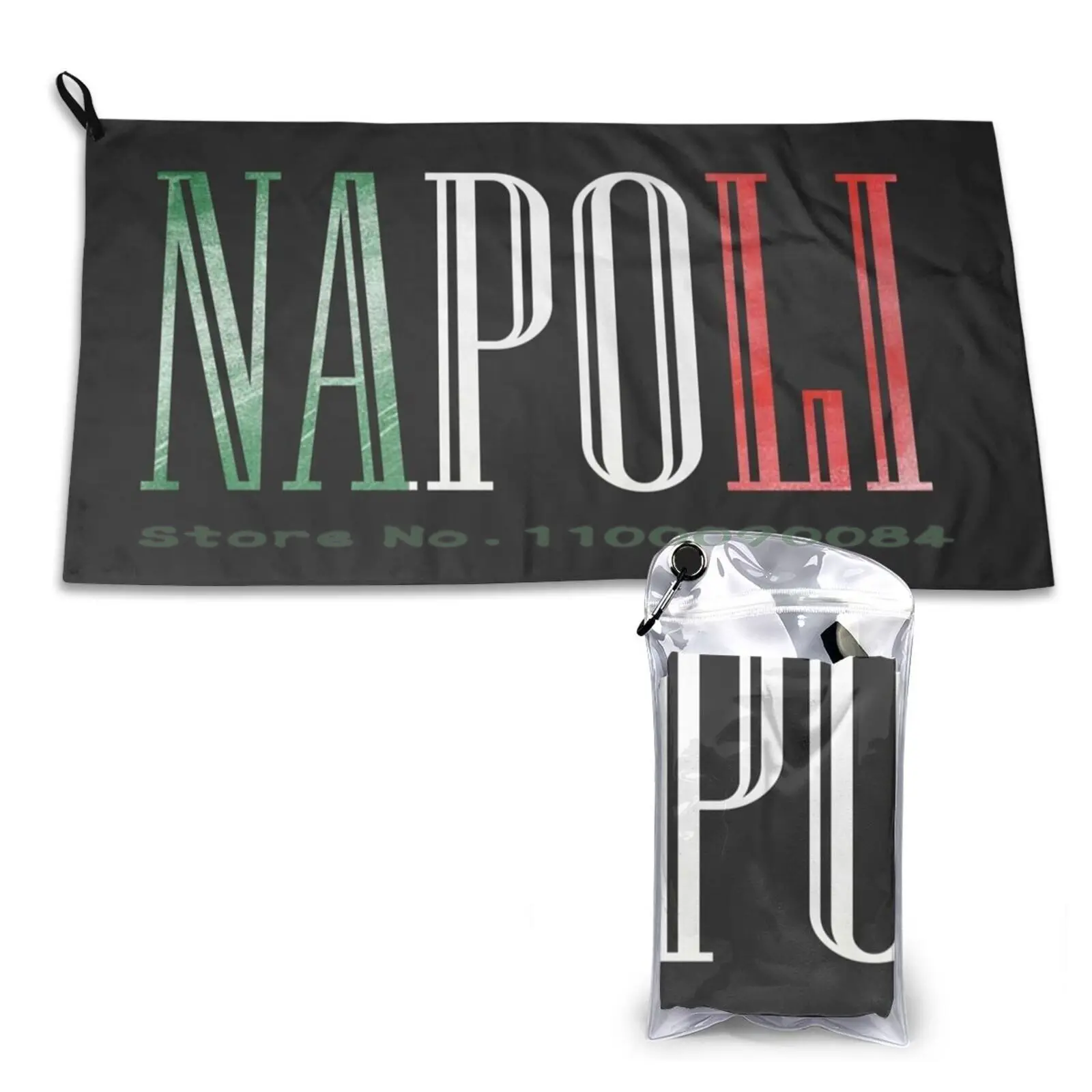 Полотенце быстросохнущее в итальянском стиле Неаполь спортивное портативное