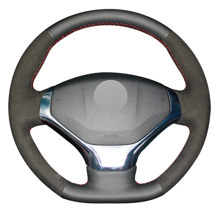 

Черная замша из натуральной кожи с ручной строчкой для Peugeot 3008 2013-2015