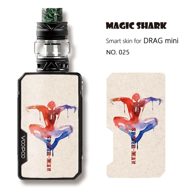 Magic Shark Captain American Iron Man DC Batman Superman Marvel Hulk Avengers Case Sticker Film Skin for Voopoo Drag Mini Kits | Мобильные