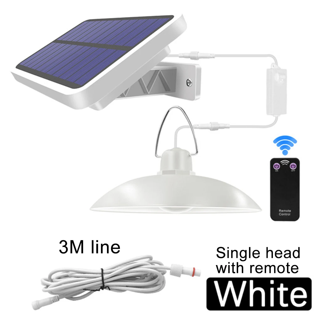 

Solar Pendant Lights Balcony Wide Adjustable Remote Control Garden Storage Room Shed Lamp Led Home IP65 Waterproof Emergency