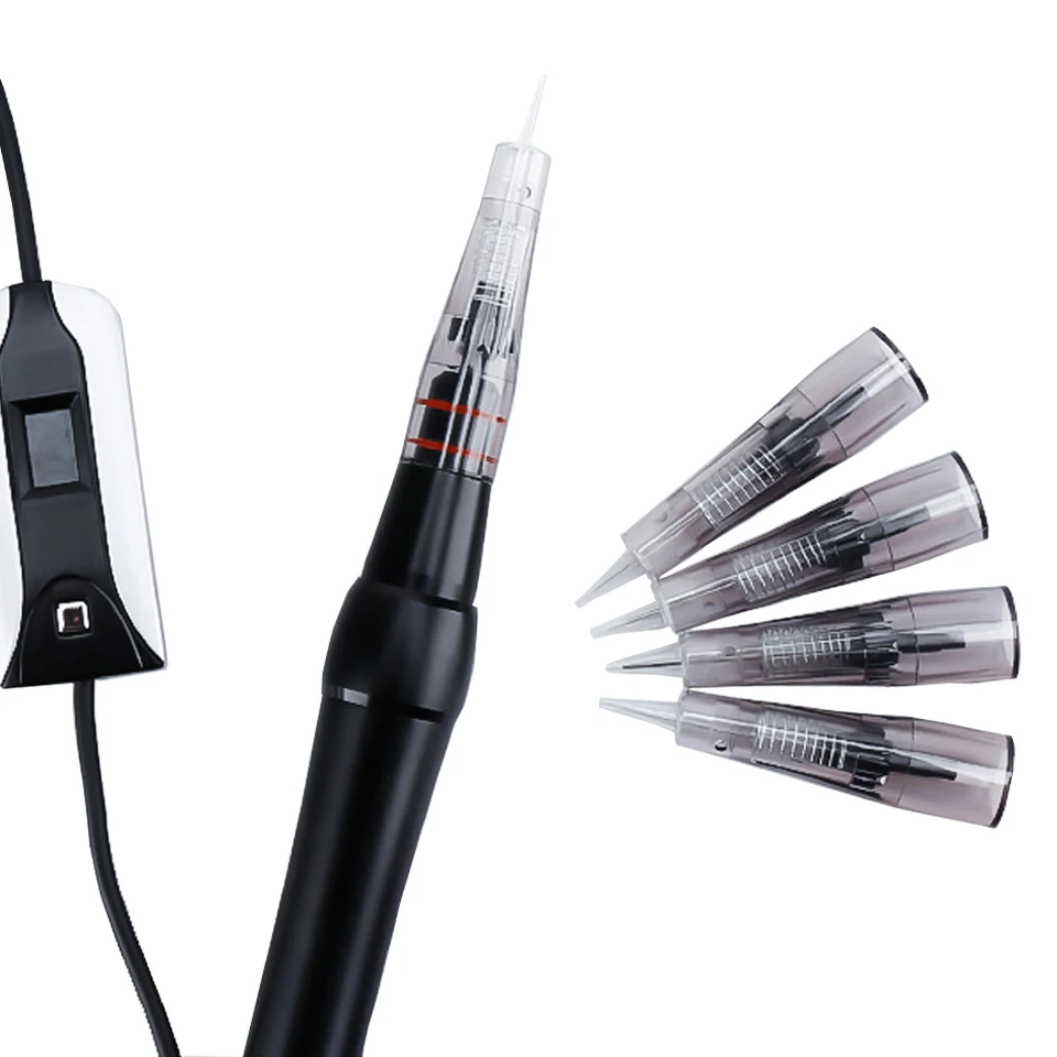 100 шт./лот картриджи для перманентных игл 1P 1RL Для бровей губ вышивки