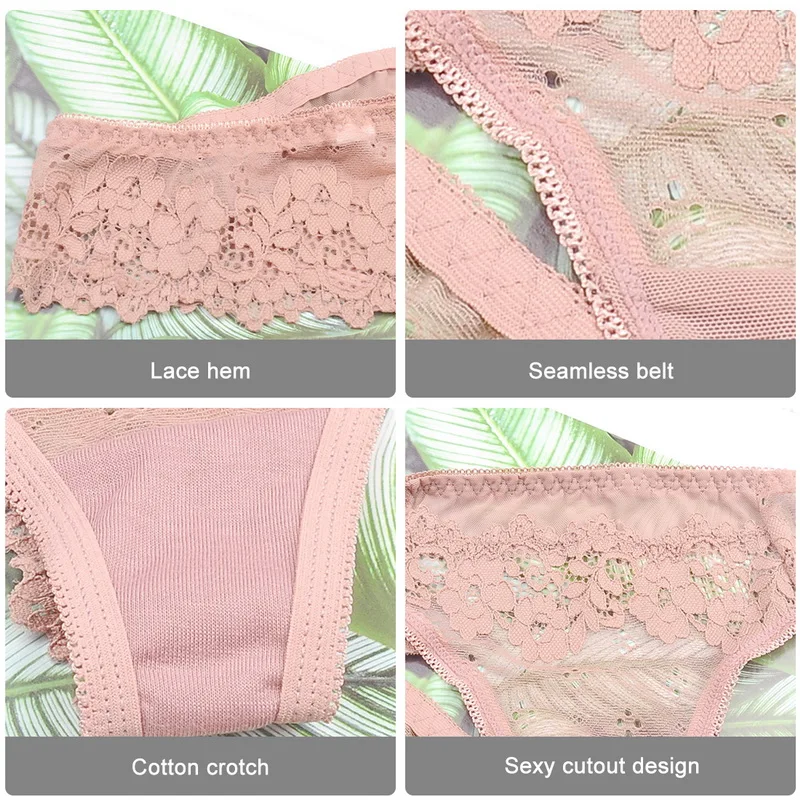 

Sexy Women Bandage Hollow Out Thong Lace Panties Lingerie T back Lingerie Soft Comfortable Bowknot Underwear Gift