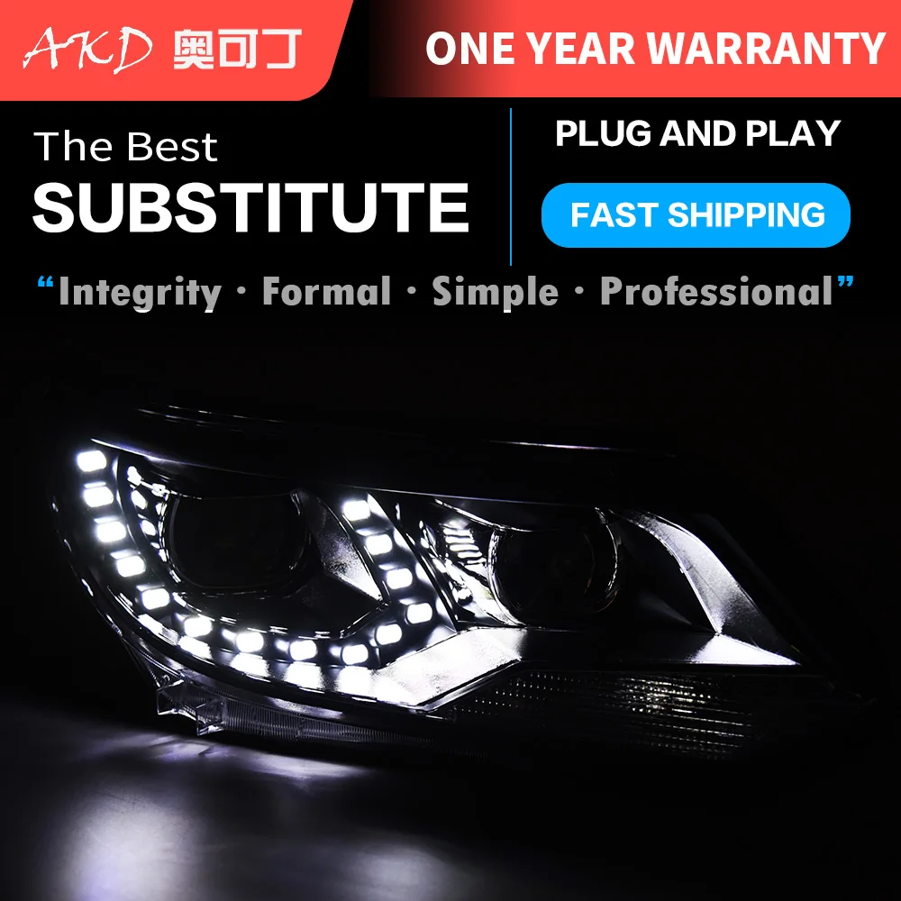 Из 2 предметов Автомобильные фары автомобильной Запчасти для Tiguan 2013 2014 2016 головка