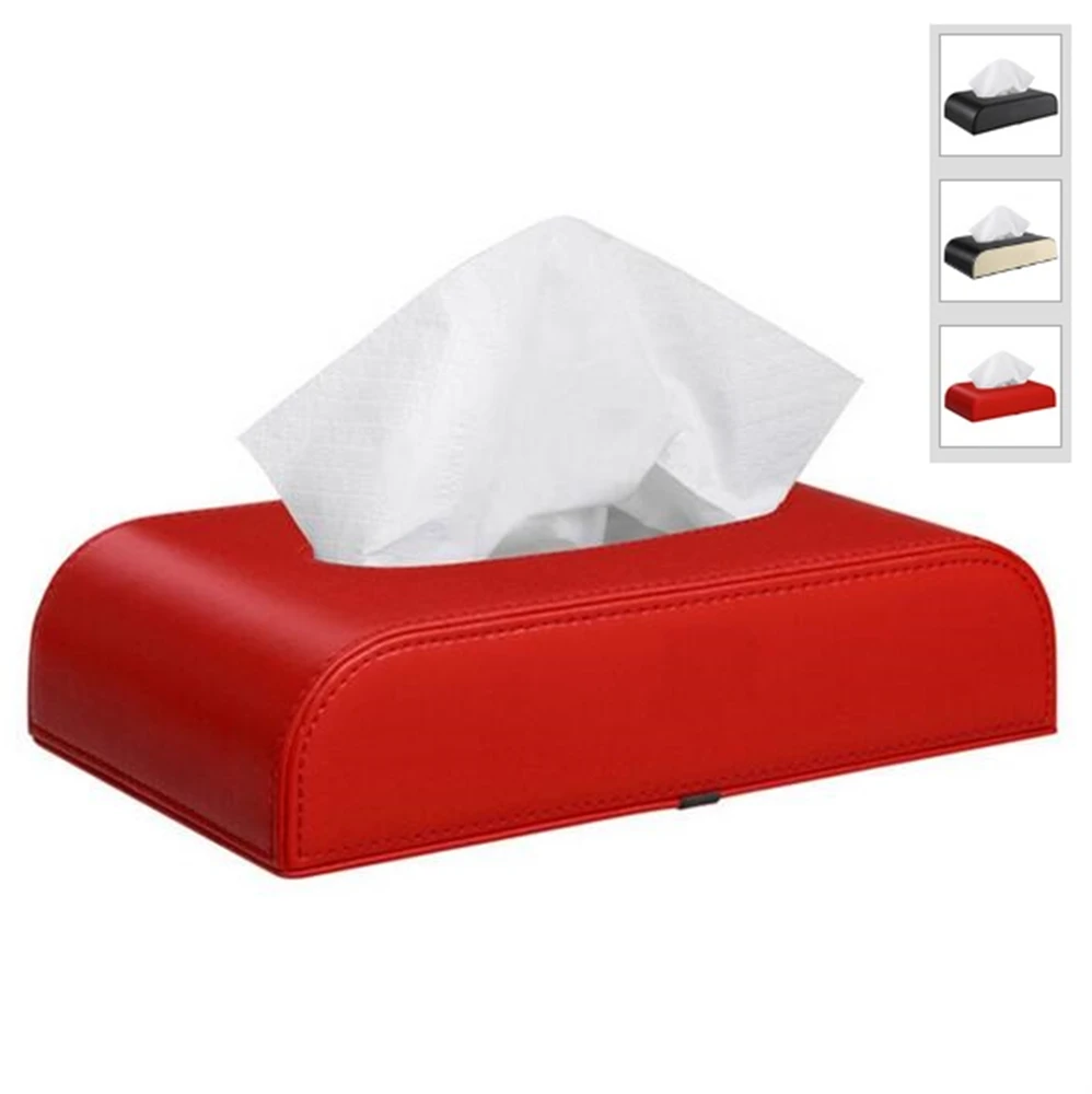 

Universal Car Tissues Armrest Leather Tissue Box Holder Trash Box Creative Removable Paper Napkin Box Organizer For Car