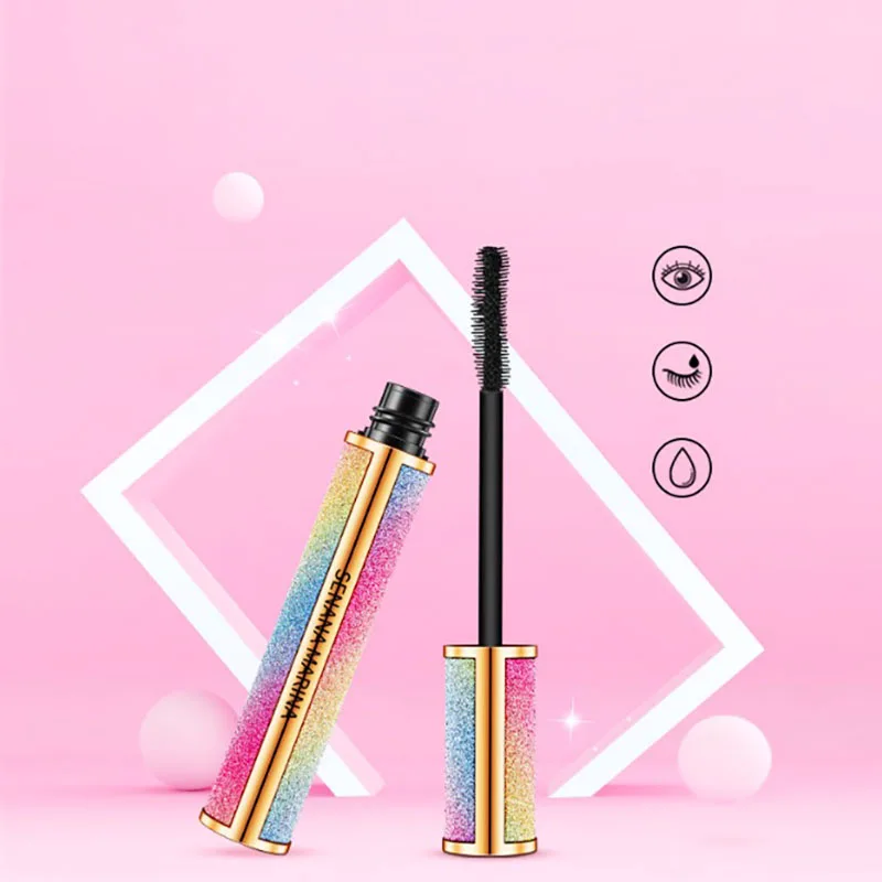 Makeup 4D Silk Fiber Lash Mascara Volume Waterproof Rimel Eyelash Extension Black Thick Lengthening Eye Lashes Cosmetics |